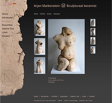 Website Arjen Markenstein