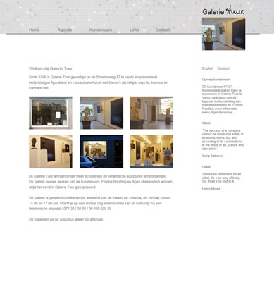 Galerie Tuur - website